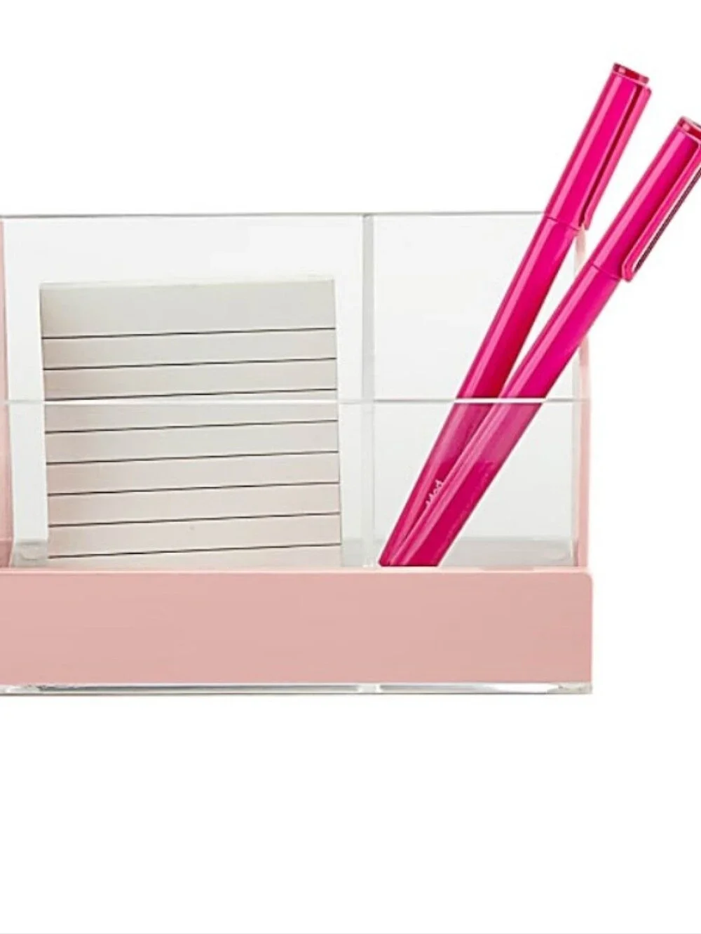 RealSpace Acrylic Desk Organizer- Pink